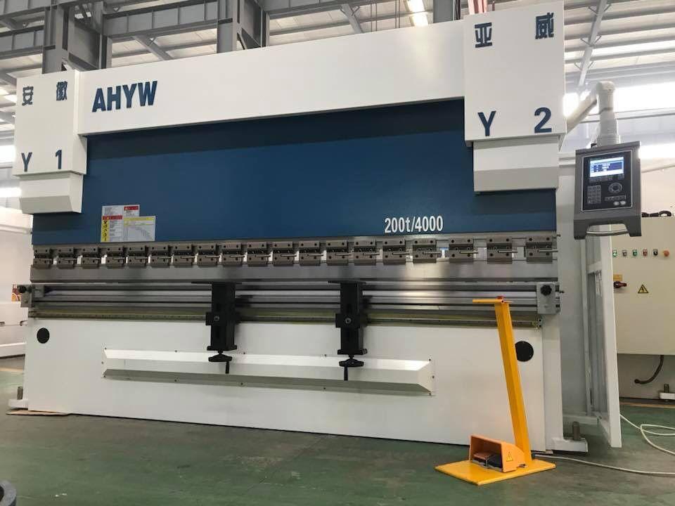 200T4M Yawei cnc synchro press brake 4 axis DA52S china SHYW manufactures 200T4M Yawei cnc synchro press brake 4 axis DA52S china SHYW manufactures