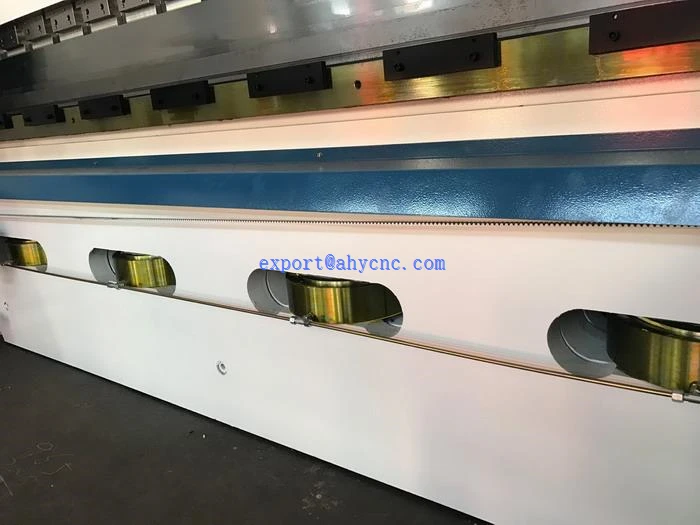 AHYW Yawei cnc controlled hydraulic anti deflection table china made 500T4m metal bending machines delem da58t
