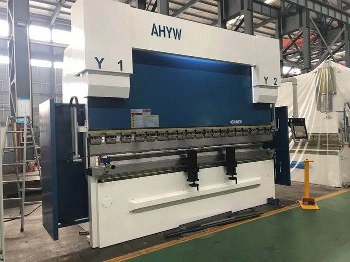 china yawei ahyw 12mm mild steel 4m metal bending machine 4 axis cnc press brake DELEM DA58T